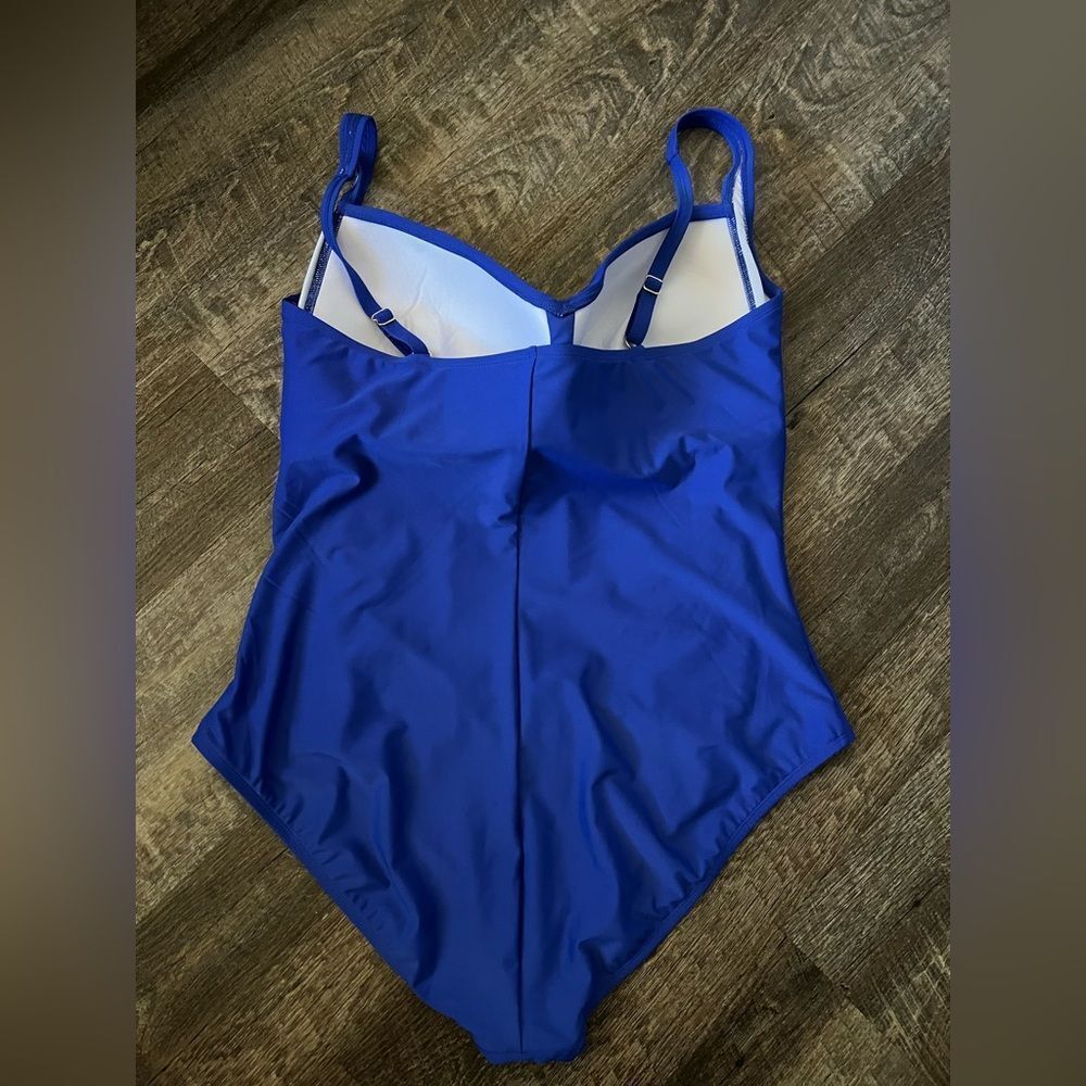Liz Claiborne Women's‎ Easy-on + Easy-off Plus One Piece Swimsuit-Size 24W - Picture 3 of 9